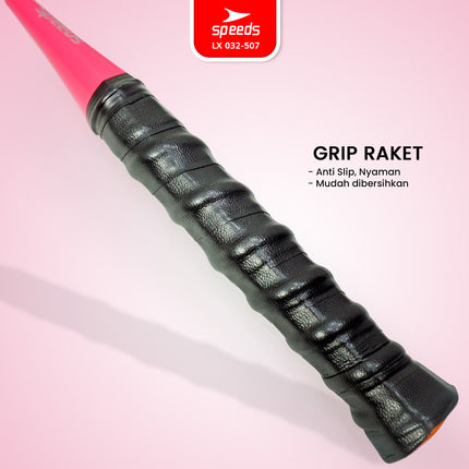 SPEEDS Raket Badminton Bulu Tangkis Paket Lengkap 1 Set 2pcs Alat Olahraga Berkualitas Original Olahraga Bulutangkis Indonesia 032-507