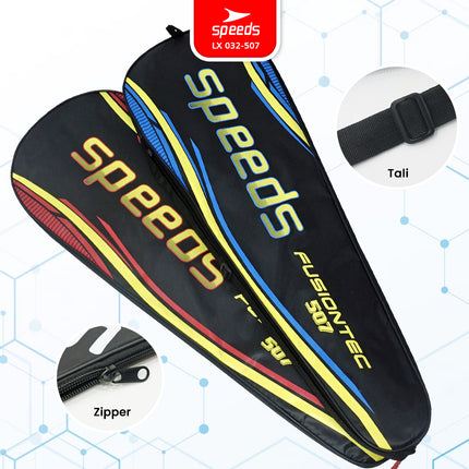 SPEEDS Raket Badminton Bulu Tangkis Paket Lengkap 1 Set 2pcs Alat Olahraga Berkualitas Original Olahraga Bulutangkis Indonesia 032-507