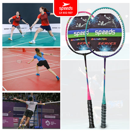 SPEEDS Raket Badminton Raket Racket Bulu Tangkis Outdoor Original Pertandingan 032-507