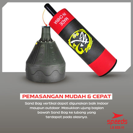 SPEEDS Punching Bag 1,78m Boxing Berdiri Samsak Premium Muaythai Boxing MMA 033-11