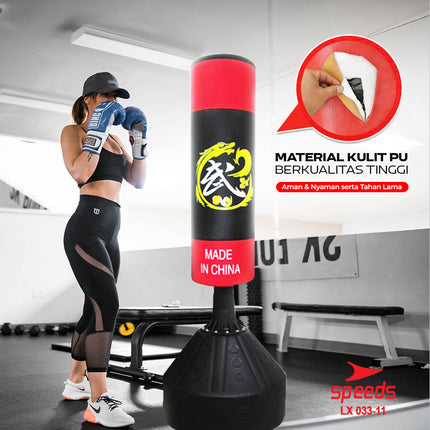 SPEEDS Punching Bag 1,78m Boxing Berdiri Samsak Premium Muaythai Boxing MMA 033-11