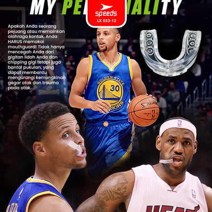 SPEEDS Gamsil Gumshield Pelindung Gigi Mulut Boxing Mouthguard Gum Shield Olahraga Bela Diri Karate 033-12