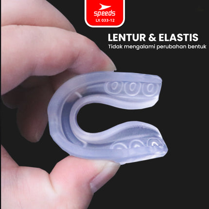 SPEEDS Gamsil Gumshield Pelindung Gigi Mulut Boxing Mouthguard Gum Shield Olahraga Bela Diri Karate 033-12