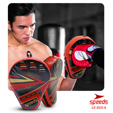 SPEEDS Boxing Pad Muay Thai Taekwondo Hand Target Punching Gloves Pad Bantalan Tinju 033-4