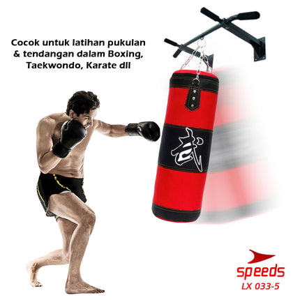 SPEEDS Samsak Tinju / Samsak Muaythai / Sanbag Boxing Olahraga Beladiri Tinju 033-5 80CM
