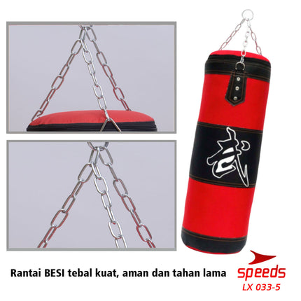 SPEEDS Samsak Tinju / Samsak Muaythai / Sanbag Boxing Olahraga Beladiri Tinju 033-5 80CM