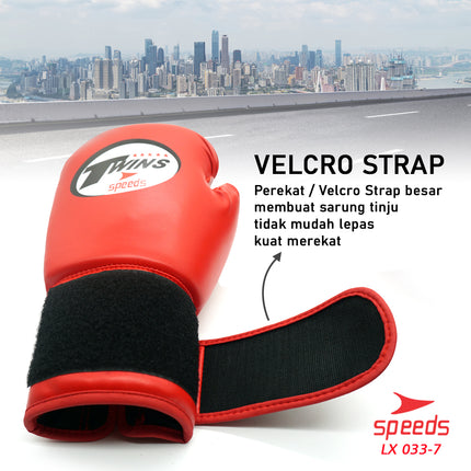 SPEEDS Boxing Gloves Sarung Tinju Twins MMA Muay Thai / Boxing Gloves Sports Punch Training 033-7