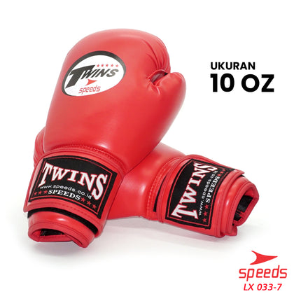 SPEEDS Boxing Gloves Sarung Tinju Twins MMA Muay Thai / Boxing Gloves Sports Punch Training 033-7