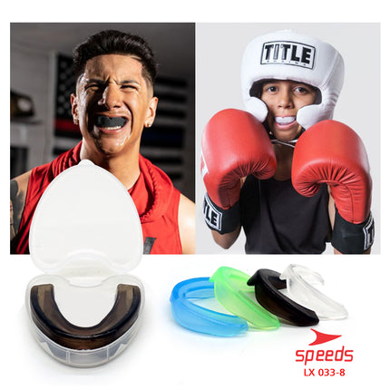 SPEEDS Gumshield Pelindung gigi Dewasa Anak Mouthguard Olahraga Karate Tinju Boxing Tekwondo 033-8