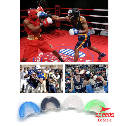 SPEEDS Gumshield Pelindung gigi Dewasa Anak Mouthguard Olahraga Karate Tinju Boxing Tekwondo 033-8