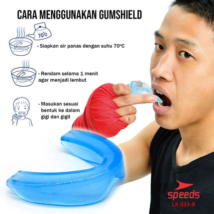 SPEEDS Gumshield Pelindung Gigi Anak Karate Tinju Boxing Mouthguard Olahraga Muaythai 033-9
