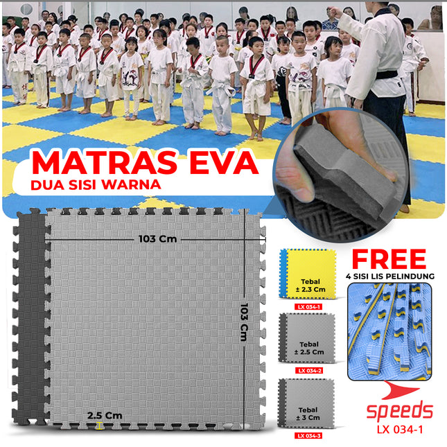 SPEEDS Eva Mat for Martial Arts Arena Mat Silat Boxing Mat Punching Bag Karate Taekwondo Puzzle Mat Floor Base 034-1