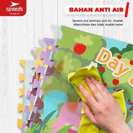 SPEEDS Evamat 30x30cm 20mm Matras Puzzle Karpet Puzzle Matras Eva Alas Lantai Bongkar Pasang 034-13