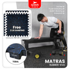 SPEEDS Eva Rubber Mat 50x50x1.5cm Black Evamat Yoga Mat for Weightlifting Anti-Slip Thick Waterproof 034-16