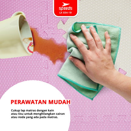 SPEEDS Matras Evamat 30x30cm 10mm Alas Puzzle EVA Mat Empuk Lembut Bermain Tidur Anak Karpet 034-19