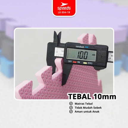 SPEEDS Matras Evamat 30x30cm 10mm Alas Puzzle EVA Mat Empuk Lembut Bermain Tidur Anak Karpet 034-19