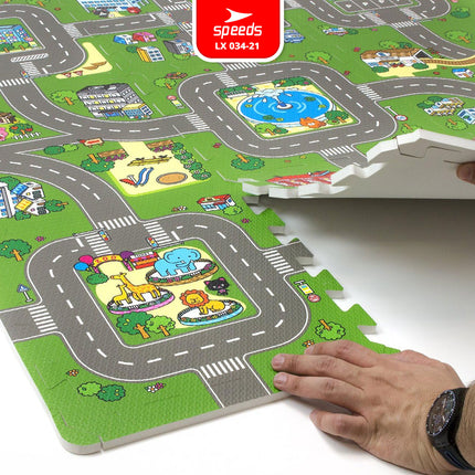 SPEEDS Evamat Motif 30x30x1cm Eva Mat Matras Puzzle Anak Bergambar Mainan Empuk 034-21