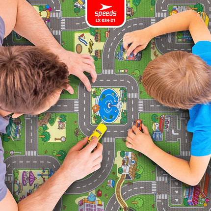 SPEEDS Evamat Motif 30x30x1cm Eva Mat Matras Puzzle Anak Bergambar Mainan Empuk 034-21