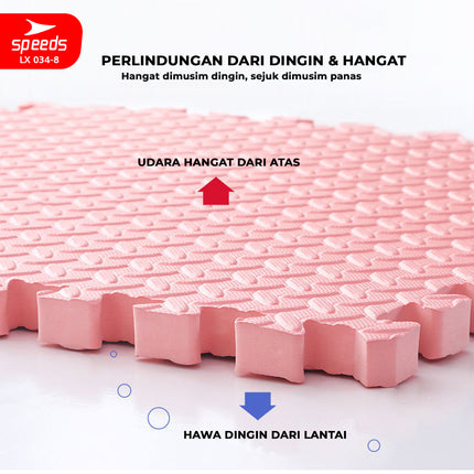 SPEEDS Evamat 103x103cm 12mm Matras Puzzle Karpet Puzzle Matras Eva Alas Lantai Portable LX 034-8