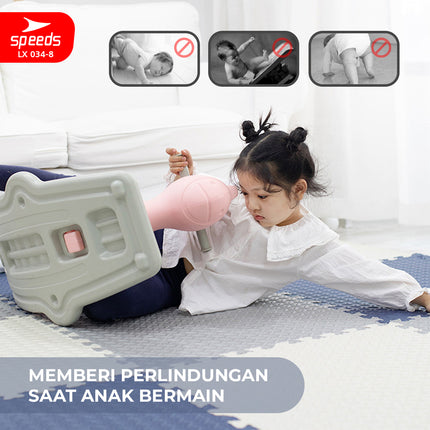 SPEEDS Evamat 103x103cm 12mm Matras Puzzle Karpet Puzzle Matras Eva Alas Lantai Portable LX 034-8