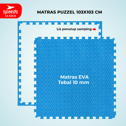SPEEDS Evamat 103x103cm 12mm Matras Puzzle Karpet Puzzle Matras Eva Alas Lantai Portable LX 034-8
