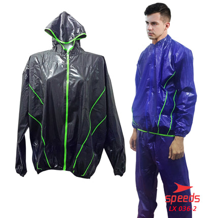 SPEEDS Baju Sauna Sauna Suit Jas Celana Keringat Olahraga Tebal Panas Untuk Olahraga 036-2