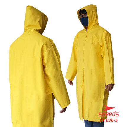 SPEEDS Jas Hujan Rain Coat Ponco Mantel Hujan Anti Air Awet Tebal  Pria Wanita Sunflower 036-5