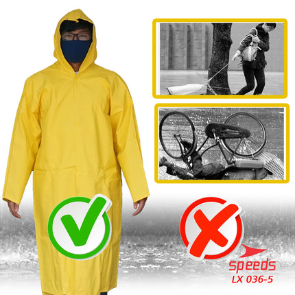 SPEEDS Jas Hujan Rain Coat Ponco Mantel Hujan Anti Air Awet Tebal  Pria Wanita Sunflower 036-5
