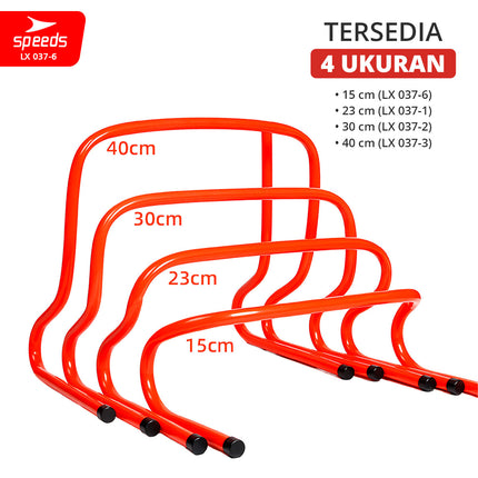 SPEEDS Hurdle Training Agility Tiang Latihan Loncat Lari Adjustable Atlit Sepak Bola Training 037-6