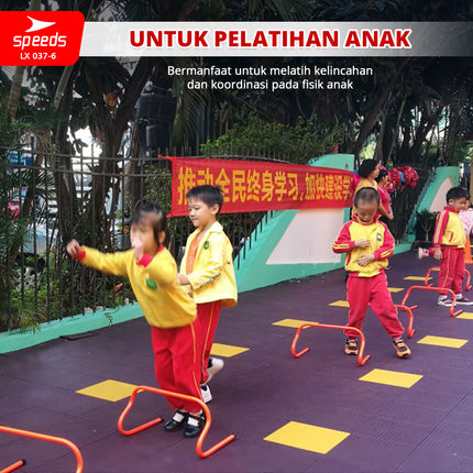 SPEEDS Hurdle Training Agility Tiang Latihan Loncat Lari Adjustable Atlit Sepak Bola Training 037-6