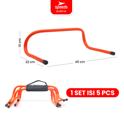 SPEEDS Hurdle Training Agility Tiang Latihan Loncat Lari Adjustable Atlit Sepak Bola Training 037-6