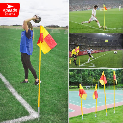SPEEDS Bendera Sudut Lapangan Olahraga Sepak Bola Corner Flag Soccer Bendera Sepak Pojok 037-9