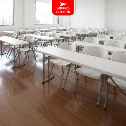 SPEEDS 180x45x74cm Plastic Folding Table Indoor Outdoor Multi-Purpose Large Picnic Table Joint Table 038-28