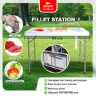 SPEEDS Meja Wastafel 115x60x86cm Kitchen Sink Table Indoor Outdoor Besar Meja Masak Dapur 038-30