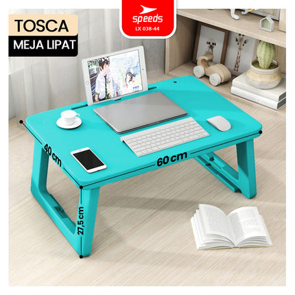 SPEEDS Foldable Thick Sturdy Kids Learning Table Rectangular HDPE Kids Table Preschool Kindergarten Colorful 038-44