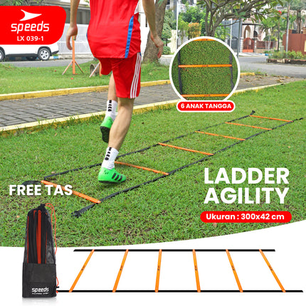 SPEEDS Agility Speed Ladder Drills training Tangga Kelincahan Ketangkasan Outdoor Latihan Atlit 039-1