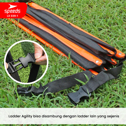 SPEEDS Agility Speed Ladder Drills training Tangga Kelincahan Ketangkasan Outdoor Latihan Atlit 039-1