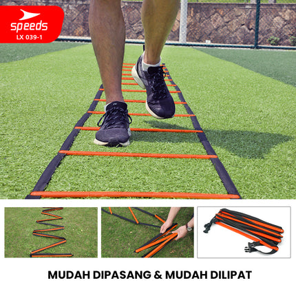 SPEEDS Agility Speed Ladder Drills training Tangga Kelincahan Ketangkasan Outdoor Latihan Atlit 039-1