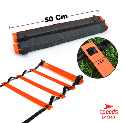 SPEEDS Agility Speed Ladder Drills 8m Agility Ladder Outdoor Training Athlete Agility 039-3