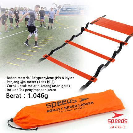 SPEEDS Agility Speed Ladder Drills 8m Agility Ladder Outdoor Training Athlete Agility 039-3