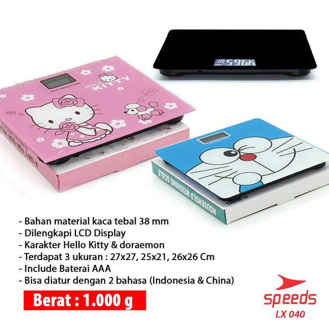 SPEEDS Kids Mini Digital Cartoon Design Body Weight Scale 180 KG 040-11