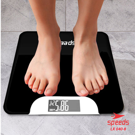 SPEEDS Timbangan Badan Digital 180kg scale kaca Berat Mini Max 040-8