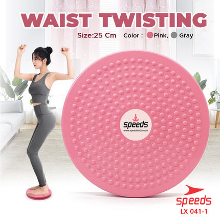 SPEEDS Magnetic Trimmer Jogging Body Plate Waist Twisting Alat Bakar Lemak LX 041-1