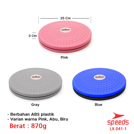 SPEEDS Magnetic Trimmer Jogging Body Plate Waist Twisting Alat Bakar Lemak LX 041-1