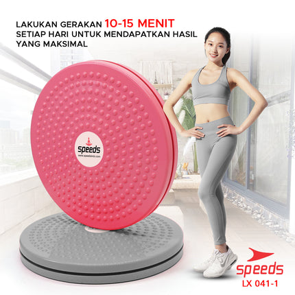 SPEEDS Magnetic Trimmer Jogging Body Plate Waist Twisting Alat Bakar Lemak LX 041-1