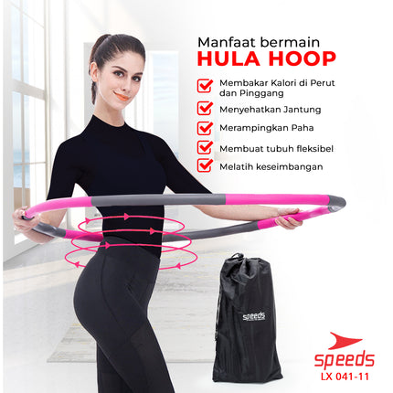 SPEEDS Hula Hoop Foam Detachable for Fitness Exercise Portable Hula Hoop 041-11