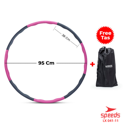 SPEEDS Hula Hoop Foam Detachable for Fitness Exercise Portable Hula Hoop 041-11