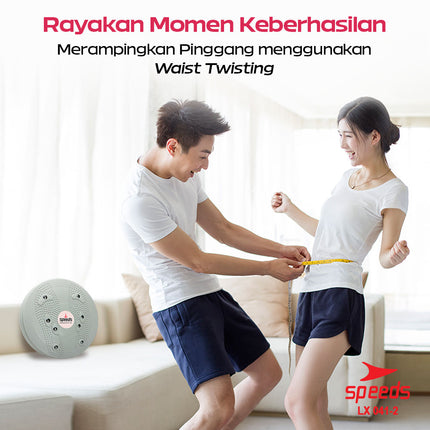 SPEEDS Abdominal and Thigh Slimming Fitness Equipment Waist Twisting Disc 360° Portable Relaxing Exercise Equipment 041-2