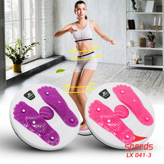 SPEEDS Magnetic Trimmer Jogging Body Plate Waist Twisting Pelangsing Tubuh Perut LX 041-3