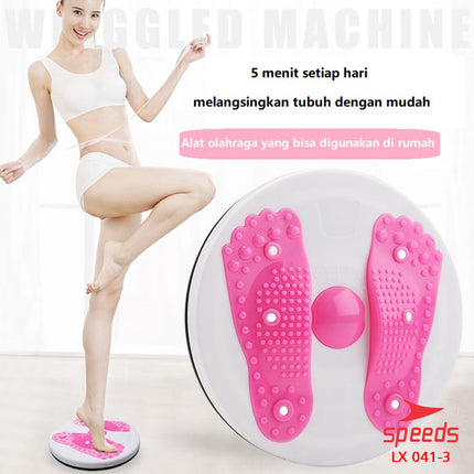 SPEEDS Magnetic Trimmer Jogging Body Plate Waist Twisting Pelangsing Tubuh Perut LX 041-3